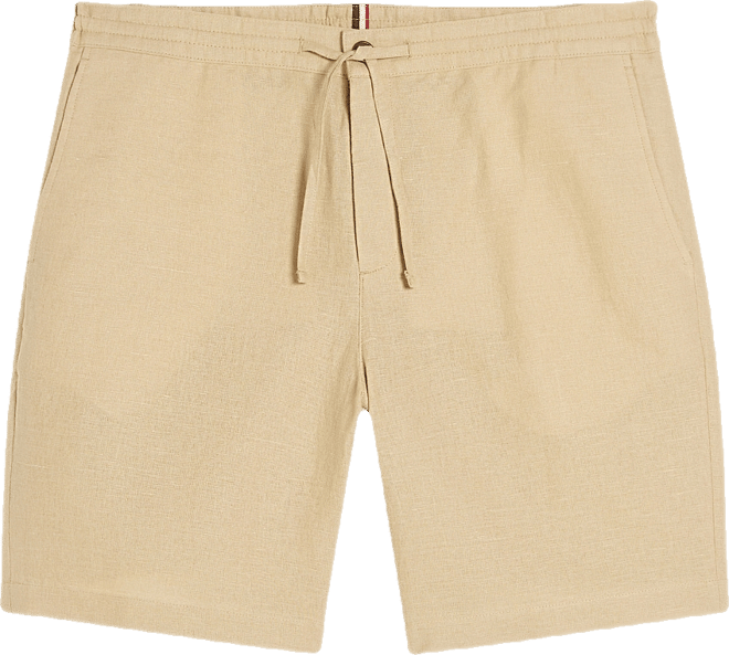 Men's Linen Cotton Drawcord Short