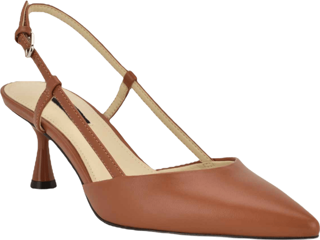 Women's Rhonda Kitten Heel Slingback Pumps
