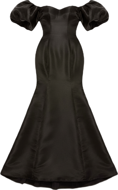 Women's Sweetheart Off The Shoulder Puff Sleeve Gown