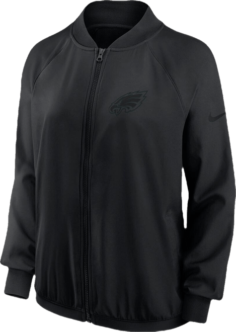 Women's Black Philadelphia Eagles Raglan Full-Zip Jacket