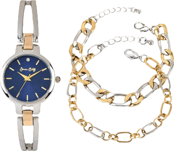 Women's Quartz Two Tone Metal Alloy Watch, 33mm