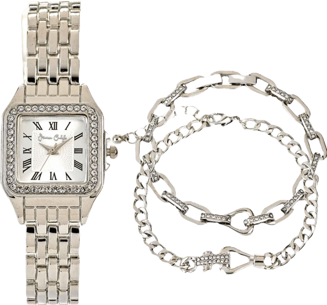 Women's Silver Tone Metal Alloy Analog Watch, 26mm