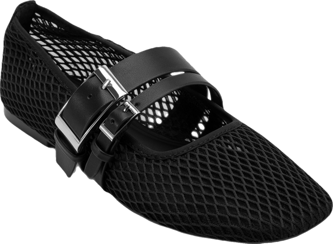 Women's Dade Mesh Buckle Ballet Flats