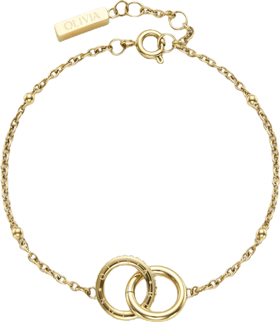 Women's Amity Interlock Gold Tone Stainless Steel Bracelet