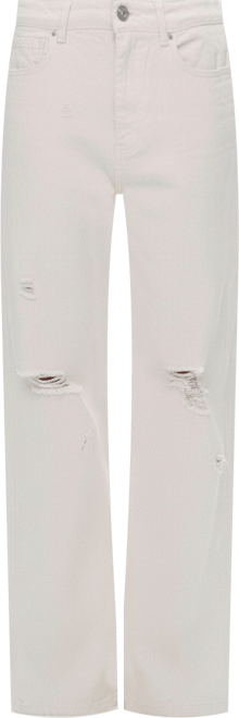 Women's Stone Detailed Wide Leg Jeans