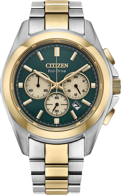 Citizen Mens Chronograph Two Tone Stainless Steel Bracelet Watch