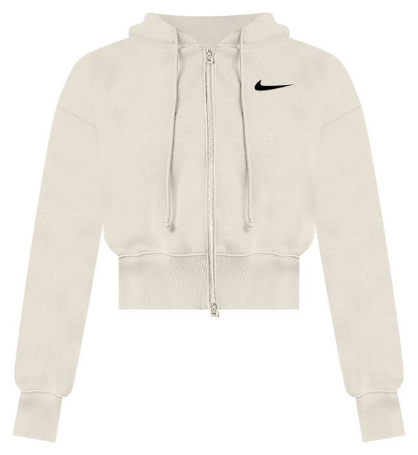 Nike NSW Phoenix Fleece Loose Crop FZ Hoodie