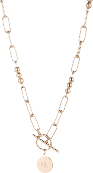 Ralph Lauren Bead Link Pendant Necklace, 17