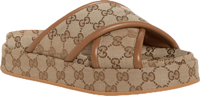 Gucci Women's GG Platform Slide Sandals | Bloomingdale's