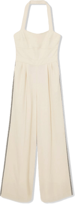 【海外限定】REISSジャンプスーツ☆Viola Embroidery Halterneck REISS Viola Petite Embroidery Halterneck Wide-Leg Jumpsuit