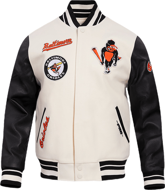 Pro Standard Baltimore Orioles Retro Classic Rib Wool Varsity Jacket