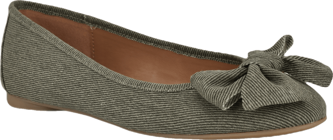 Women's Veronika Denim Bow Ballet Flats