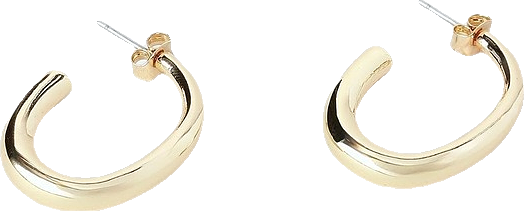 Skinny Hoop Earring in Gold