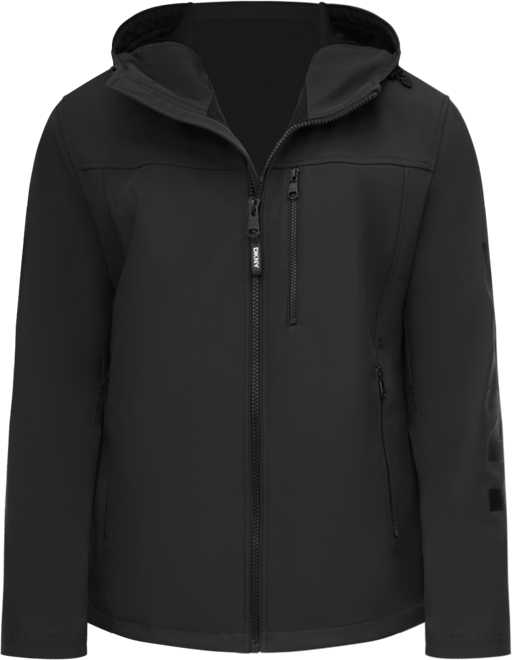 Men's Zip-Front Hooded Logo Jacket