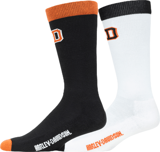 2 Pack H-D Varsity Logo Sock - Mid Calf