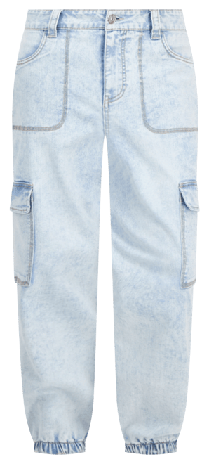 Juniors' High Rise Cargo Jogger Jeans
