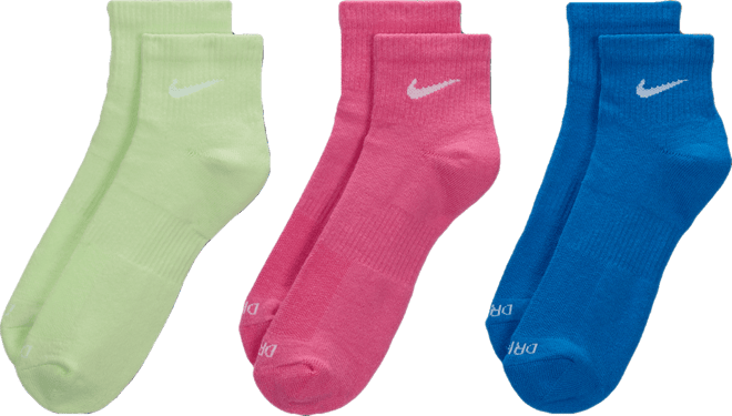 Nike Everyday Plus Cushioned Training Ankle Socks (3 Pairs)