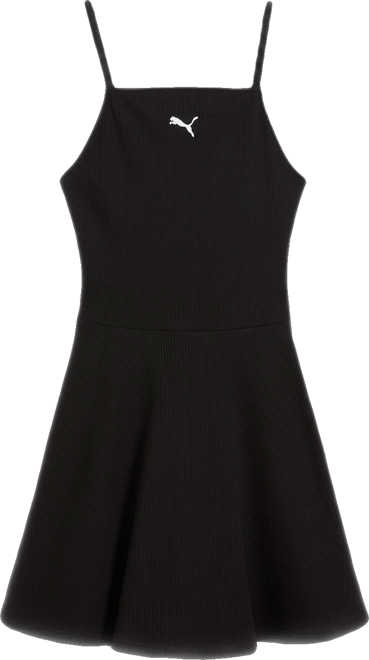 PUMA WARDROBE ESSENTIALS Women's Ribbed Flared Short Dress