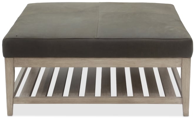 Reiter Leather Cocktail Ottoman, Exclusively at Macys