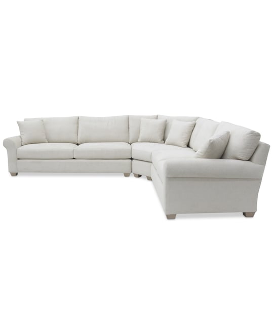 Reiter Fabric 3-Pc. Sectional Sofa, Exclusively at Macy's