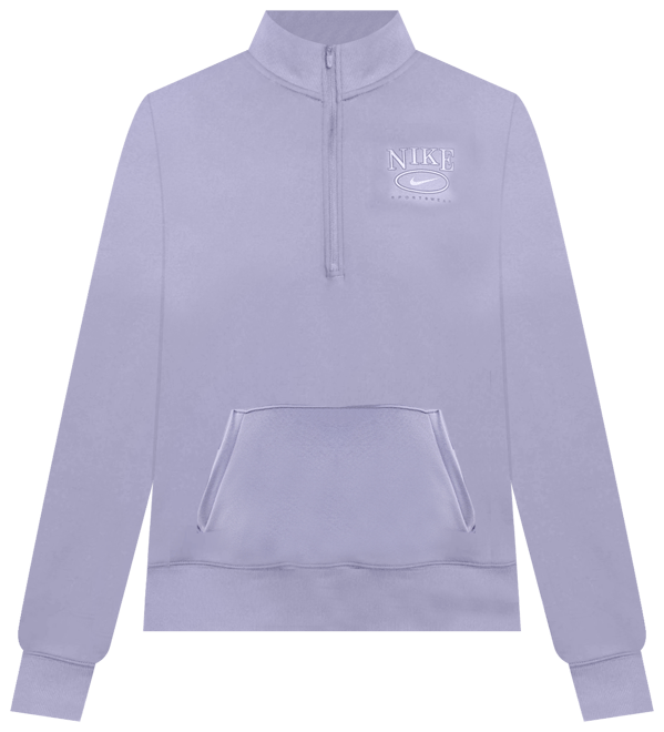 Nike Sportswear Club Fleece Women's Mock-Neck 1/2-Zip Graphic Top (Plus Size)