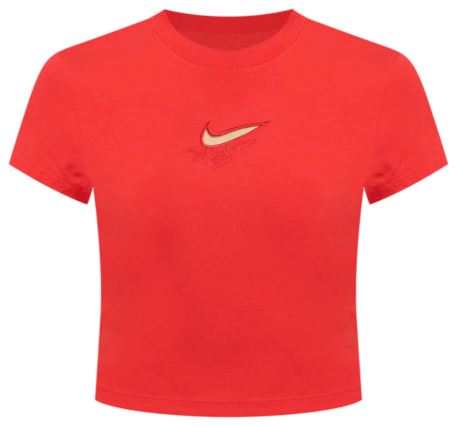 Nike Sportswear Chill Knit เสื้อยืดเอวลอยเข้ารูปผู้หญิง
