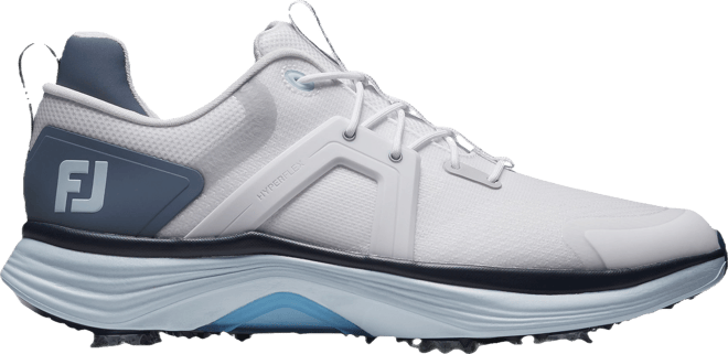 FootJoy HyperFlex Golf Shoes White/Blue 55471 - Carl's Golfland