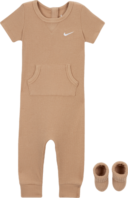 Nike Baby Rib Knit Romper and Socks Set