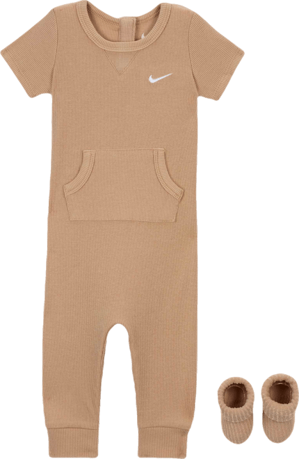 Nike Baby Rib Knit Romper and Socks Set
