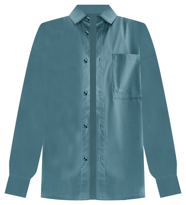 Nike Sportswear Chill Poplin Women's Loose Long-Sleeve Button-Up Top