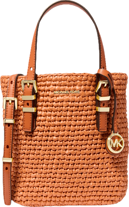 Michael Kors Quinn Small North South Woven Tote Crossbody