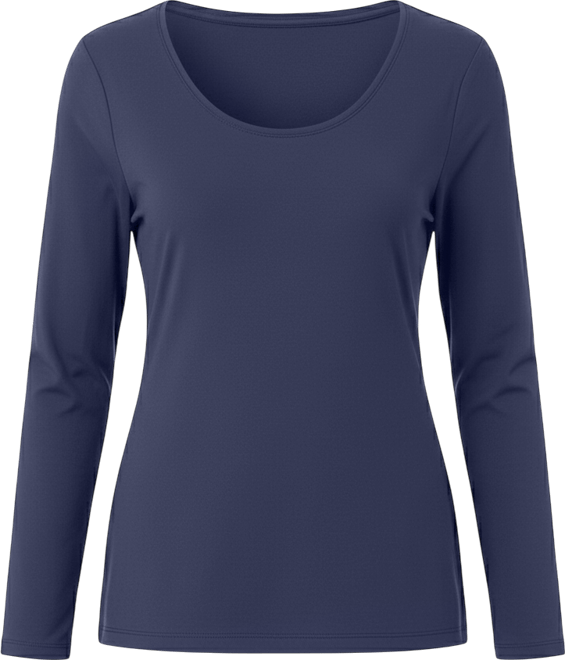 Women's Long-Sleeve Scoop-Neck Top