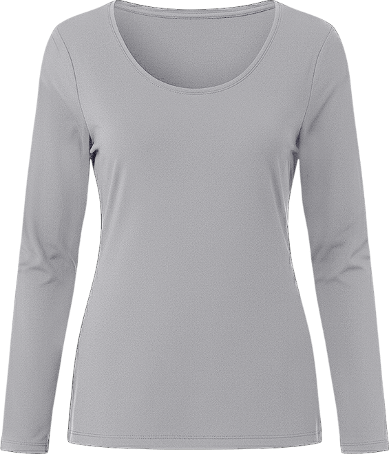 Women's Long-Sleeve Scoop-Neck Top