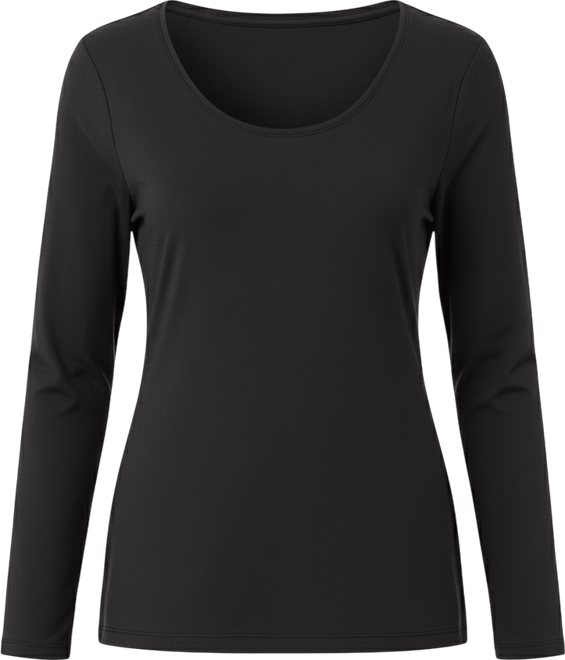Women's Long-Sleeve Scoop-Neck Top