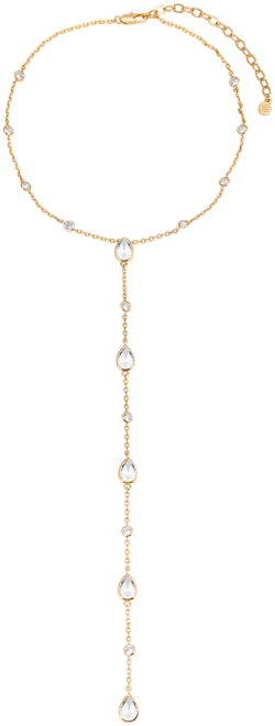 Marquise Crystal Lariat Necklace