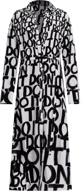 Women's Lettering midi dress