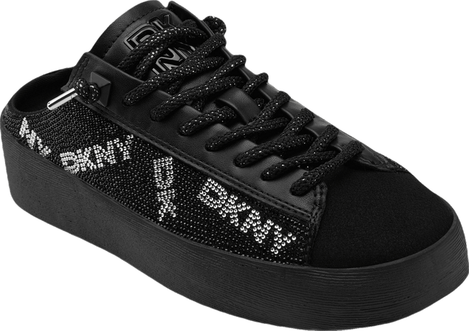 DKNY by Donna Karan Garren Logo Rhinestone Embellished Platform