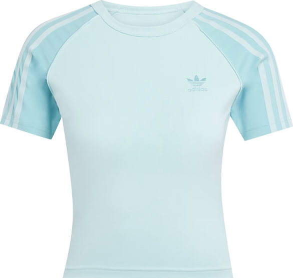 ★adidas★ ADICOLOR 3-STRIPES RAGLAN SLIM T-SHIRT adidas Adicolor 3-Stripes Raglan Slim Tee - Blue | Free