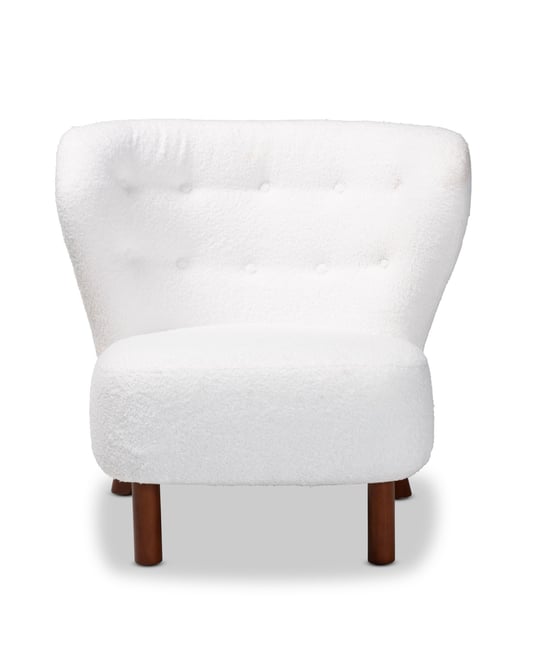 31" Upholstered Finished Wood Cabrera Modern and Contemporary Accent Chair