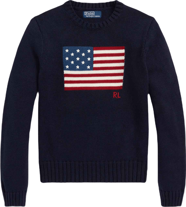 Women's Flag Cotton Crewneck Sweater