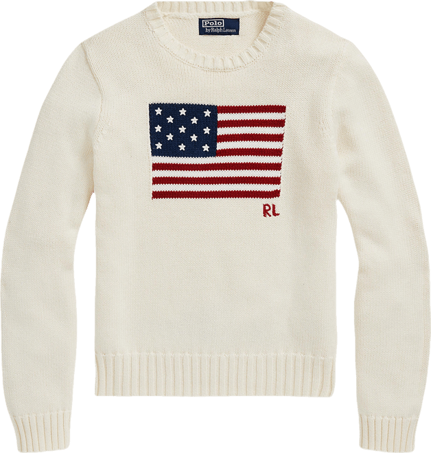 Women's Flag Cotton Crewneck Sweater