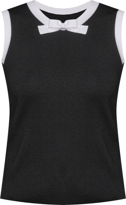 Women's Bow-Tie Sleeveless Sweater