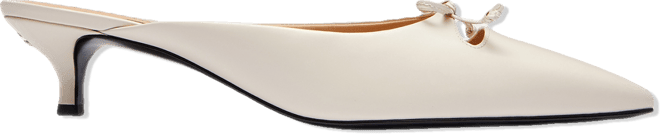 Women's Runway Embellished Bow-Trim Mules