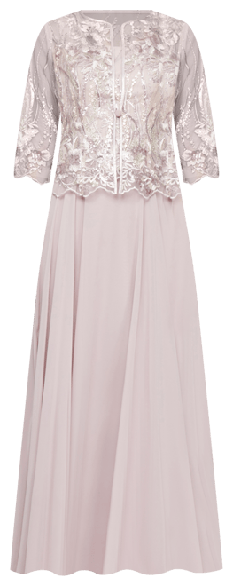 green emerald velvet dress Alex Evenings 82171640