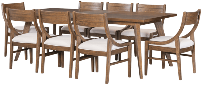 Greystone Ii 9-Pc. Dining Set (Rectangular Table & 8 Side Chairs)