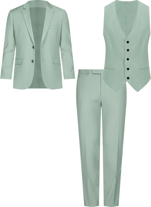 Men's 3-Piece Classic Fit Performance Stretch Suit