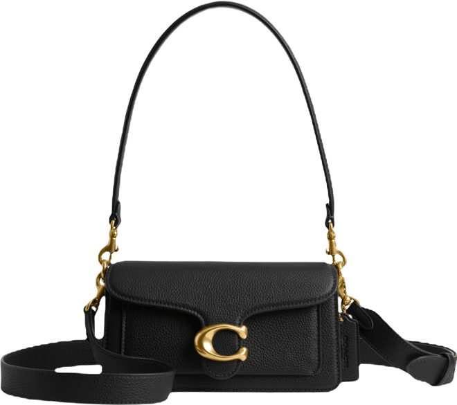 Tabby Small Polished Pebble Leather Shoulder Bag 20