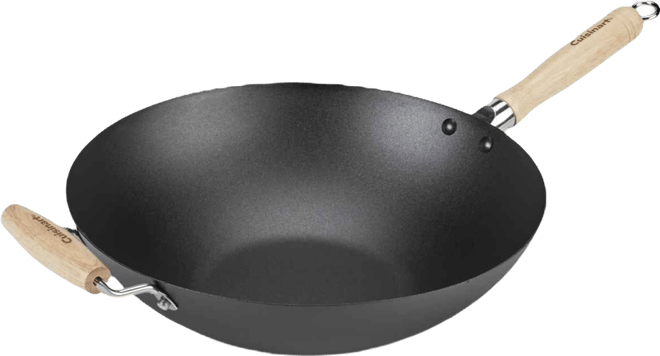 14" Carbon Steel Wok with Helper Handle
