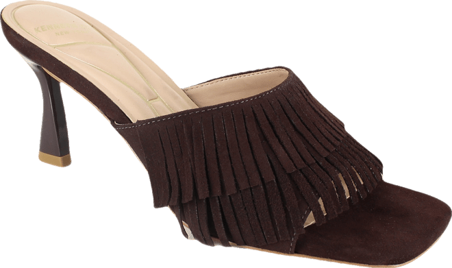 Women's Darby Fringe Slip On Dress Sandals