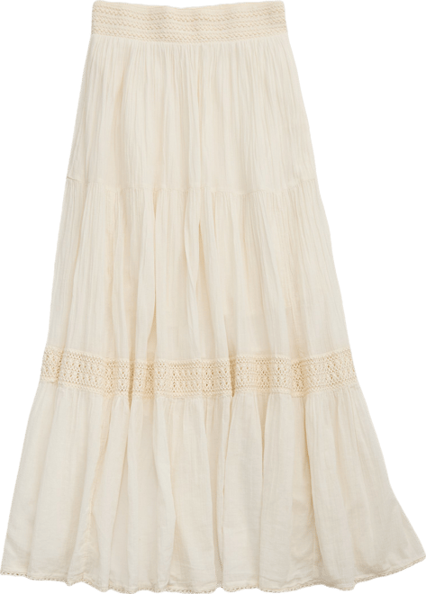 Aerie Crochet The Day Maxi Skirt